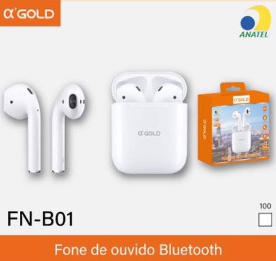 b> Fone de Ouvido Bluetooth Gold Fn-bt3 - JH Imports