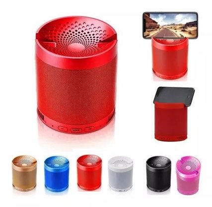 Caixa De Som Bluetooth Q3 Mp3 e Aux Com Suporte Celular 5W Angel Lm-q3