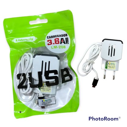 Carregador V8 Lidermix 3.6A