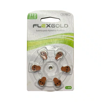 Pilha Flexgold Aparelho Auditivo Fx-pr41 312