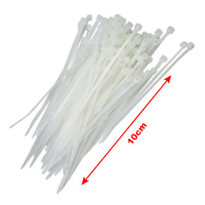 Abracadeira de Nylon Fertak 100x2,5mm Branca