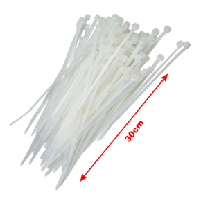 Abracadeira de Nylon Fertak 300x 4,8mm Branca