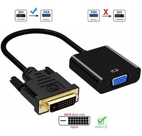 Conversor Adaptador Dvi-d 24+1 Macho P/ Vga Femea