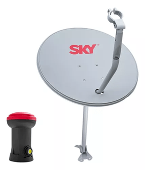 Antena Sky Completa Lnb e Cabo