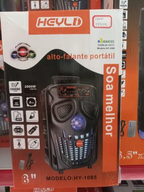 Caixa de Som Amplificada Bluetooth C/ Microfone Hy-1085