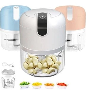 Mini Processador Elétrico de Alimentos Portátil USB 250 ml Bivolt