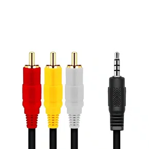 Cabo P3 com 3 Rca Macho 1m