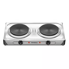 Fogão Elétrico Fast Cook Due, Mondial, Inox, 2000W, 220V