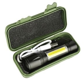 Lanterna  Tatica Mini Com Led usb charge caixa verde power style u05s