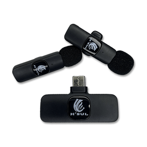 Microfone Lapela Duplo Type-c H´sul Hsm-2092