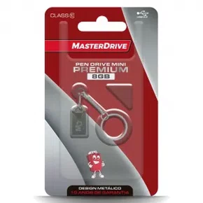 Pen Drive 8GB MasterDrive Chaveiro Nano Fit