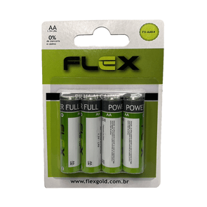 Pilha Aa Alcalina Flex Fx-aak4
