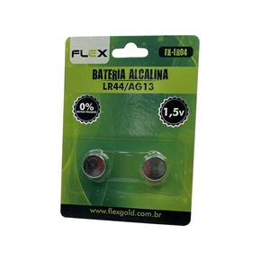 Pilha Flex Lr44 Alcalina Fx-lr04
