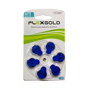 Pilha Flexgold Aparelho Auditivo Fx-pr44 675