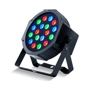 Refletor Strobe DMX 18 LED  RGB