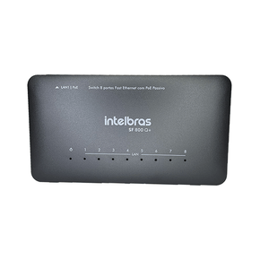 Switch Intelbras de 8 Portas Fast Ethernet SF 800