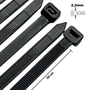 Abracadeira de Nylon Fertak 200x2,5mm Preta