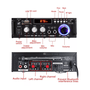 Amplificador de Audio Receiver Bluetooth GOL GOL 600W rms