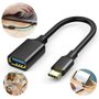 Cabo Adaptador Otg Fêmea Tipo C Type C Pendrive Usb Celular Tablete Notebook