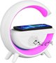 Caixa Som Luminária G Speaker Carregador Por Indução Led Rgb