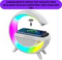 Caixa Som Luminária G Speaker Carregador Por Indução Led Rgb