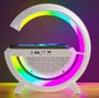 Caixa Som Luminária G Speaker Carregador Por Indução Led Rgb