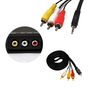 Cabo P2 com 3 Rca Macho Ketchup Kt-1001