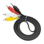 Cabo P3 com 3 Rca Macho 1m