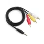 Cabo P3 com 3 Rca Macho 1m