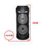 Caixa de Som bluetooth - karaokê  Heyli Hy-4239