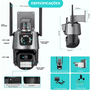 Camera Ip Externa Wifi Camera Dupla Hsc-8170