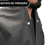 Capa De Chuva PVC Preta Impermeável Forrado GG