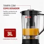 Liquidificador Turbo, Mondial, Preto/Inox, 1200W, 220V - L-1200 BI