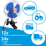 Mini Ventilador Automotivo Oscillating Fan 12v