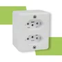 Tomada Ilumi X Box Dupla 2P+T 250V-10A Branca