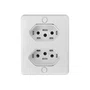 Tomada Ilumi X Box Dupla 2P+T 250V-10A Branca